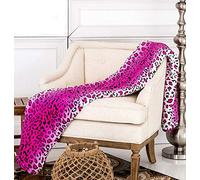 Home Must Haves Zebra Giraffe Safari Animal Print All Season Extra Soft Warm Sofa Throw Throw Throw Blanket Queen/King Size, rosa leopardo, poliestere