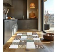 Home My Own | Passatoia Runner Cucina e Bagno Assorbente con Disegno Stampato in Vinile 100% - Passatoia Antiscivolo Lavabile in Lavatrice. Dimensione: 50x200 cm