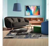 Home My Own | Tappeto Grande Salotto e Ufficio Moderno con Motivo Geometrico a Pelo Corto Tappeto da Soggiorno per Sala o Camera da Letto, Rug Lavabile, Dimensione: 133x190 cm