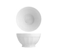 HOME Napoli Set 12 Scodelle, Porcellana, Coste, Bianco, 14cm