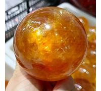 Home Natural Honey Calcite Ball Crystal Gem Home Office Regali decorativi Ornamenti smagnetizzati xiaguolingsm (Size : 200-250g)