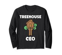Home Nature tree house minimalist simple CEO treehouse Maglia a Manica