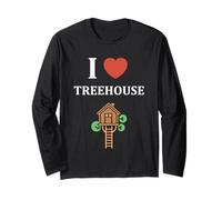 Home Nature tree house minimalist simple i love treehouse Maglia a Manica