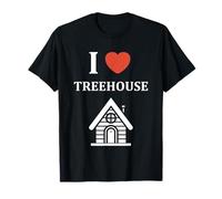 Home Nature tree house minimalist simple i love treehouse Maglietta