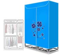 Home New Asciuga Elettrico Portatile - Risparmio energetico Caldo Asciugatura all'Aria Armadio Stendibiancheria Stendino Verticale - 2000 W Grande capacit Doppio Strato Lega