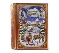 Home of Christmas Barattolo di Natale, contenitore per biscotti, latta, per biscotti e pan di zenzero, 3 l, 24,5 x 21,3 x 9 cm