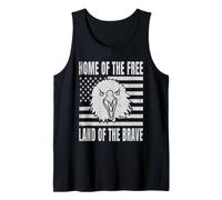 Home Of The Free Land Of The Brave Aquila Bandiera USA Canotta