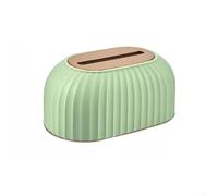 Home Office Box Dispenser Elegante Bianco Verde Home Office Box (verde | Forte meccanismo a molla, facile da tirare con una sola mano, erogazione senza sforzo, si adatta ai tessuti standard