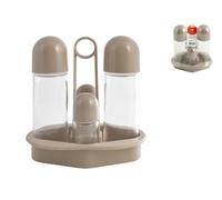 Home Oliera 4 Pezzi Polipropilene Tortora strumenti da cucina Trasparente