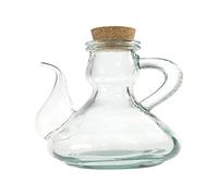 HOME Oliera in vetro con tappo in sughero 500 ml Verde/Trasparente