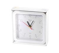 Home Orologio Quadro da Parete, 15 cm, Metallo, Bianco, 16x16x5 cm