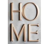HOME: Oversized Aesthetic Coffee Table Styling Book . Warm Neutral with 3D Visual Design . 400 Dotted Numbered Pages