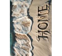 HOME: Oversized Coastal Decorative Coffee Table Book for Modern Home Decor: Luxury Accent Book with Water, Sand & Shoreline Cover Design for Interior Styling & Home Staging | 300 Dotted Pages