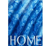 HOME: Oversized Decorative Book for Display, Aesthetic Coffee Table Decor, Coastal Shell Texture, Calm, Blue Beach House Home Styling, 400 dotted numbered pages