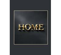 HOME: Oversized Decorative Coffee Table Book for Luxury Home Decor | Elegant Black & Gold Accent Book: for Interior Styling, Shelf Decor, Home Staging & Display Hardcover, 8.25x11 in, 300 Dotted Pages