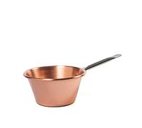 HOME-Paiolo in Rame 24 cm con Manico in Acciaio Inox - Compatibile con Piani a Induzione e Inossidabile