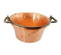 Paiolo in rame con manico ad arco di cm 24