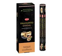 Home Palo Santo Sandalo Premium Masala Bastoncini di Incenso - Confezione da 6 x 15 Bastoncini