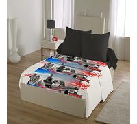 Home Passion 54446 Pack di 4 Lenzuola Microfibra Paris Blu 240 x 300 cm