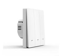 Home Per Smart Switch utilizzando per Tuya e per la tecnologia ZigBee, facilmente controllabile tramite e Google Assistant (3 su bianco)