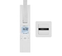 Home Pilot Set tapparelle RolloTron Premium Smart Power, avvolgitore per cintura + pulsante da parete intelligente per telecomando dell'avvolgitore elettrico