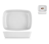 Home Pirofila in ceramica rettangolare bianca cm 34,5x25x7