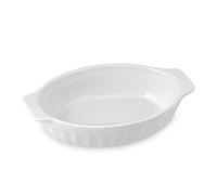 Home Pirofila Ovale, 22x14x5 cm, Ceramica, Bianco