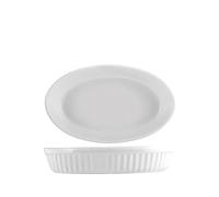 Home Pirofila Ovale, 25x15.5x5 cm, Ceramica, Bianco