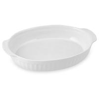 Home Pirofila Ovale, 36x24x5.5 cm, Ceramica, Bianco