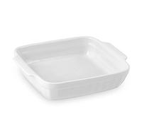 Home 0 Pirofila Quadrata, 20x17x5 cm, Ceramica, Bianco, 20x16x5 cm