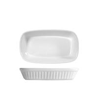 Home Pirofila Rettangolare, 18.5x11x4 cm, Ceramica, Bianco