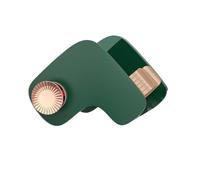 Home Porta Asciugacapelli a forma di L senza chiodi per bagno Ventilatore elettrico da parete Supporto da parete Organizer per cavi Verde scuro