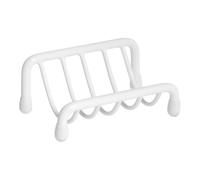 Home Portasapone da Appoggio, Filocromato, Bianco, 8x10x5 cm