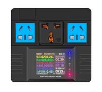 Home Power Detector Monitor AC85 265V Smart Control con schermo digitale a colori e WiFi compatibile, allarme tensione e corrente, funzioni di test multiple (WIFI)