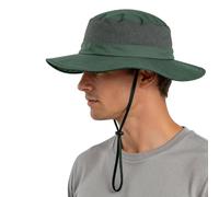 Home Prefer Outdoor 50+ Mesh Sun Hat Cappello da pesca a tesa larga con collo Cappello da sole per uomo donna 603 Cappello, Verde militare, Taglia unica
