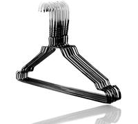 HOME PRO Grucce Metallo Nero Appendiabiti Appendini Abiti Armadio Stampelle Colorate Ferro Salvaspazio per Casa Lavanderia Pantaloni 40cm 25 pezzi