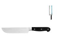 Home Professional Coltello Pesto, Acciaio Inox, Nero, 18 cm