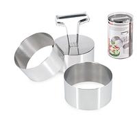 Home Professional Confezione 3 Coppapasta Tondo, Acciaio Inossidabile, 8x8x13 cm