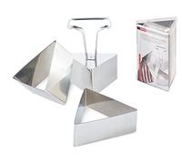 Home Professional Coppapasta Triangolare, 8 cm, Confezione 3 Pezzi, Acciaio Inossidabile, 9x8x13 cm, 3 unità