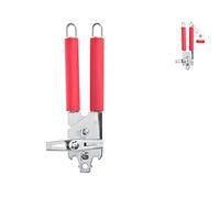 Home Red Apriscatole con Manico Antiscivolo, Acciaio Inossidabile, Rosso