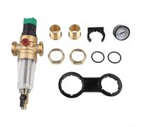 Home Regolatore di pressione del sistema idrico con funzione di scarico di controlavaggio e manometro anteriore DN15 DN20 DN25 (DN25)