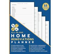 Home Renovations Planner: Room By Room Organizer to Design your New Home or Manage your DIY Projects with Planning, Design, Layout, Cost Pages & much more.