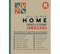 Home Renovations Planner: Room By Room Organizer to Design your New Home or Manage your DIY Projects with Planning, Design, Layout, Cost Pages & much more.