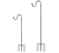 HOME RIGHT Palo per mangiatoia per uccelli, da 30 a 157,5 cm, gancio regolabile a 5 rebbi, in metallo, gancio per piante da giardino, decorazione per matrimoni (1 confezione)