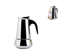 Home Rika Caffettiera Inox, Induzione, Tazze 4
