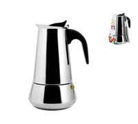 Home Rika Caffettiera Inox, Induzione, Tazze 6