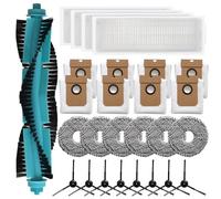 Home Robot Aspirapolvere Robot Aspirapolvere Accessori per Conga 13090 Spin Revol Home, Spazzola a Rullo di ricambio, Spazzole laterali, Filtri, Panni Mop e Sacchetti per la Polvere (B)
