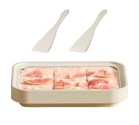 Home Roll Ice Cream Maker Dessert Machine - DIY Cold Plate for Smooth Creamy Rolls | Stainless Steel with Easy Scraper for Kitchen Treat Prep, Party Fun, Snack Creation