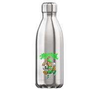 Home Run Baseball Scimmia Cartoon Art Bottiglia termica termica argento