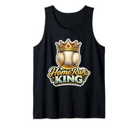 Home Run King - Citazione per Giocatore di Baseball, da Uomo Canotta